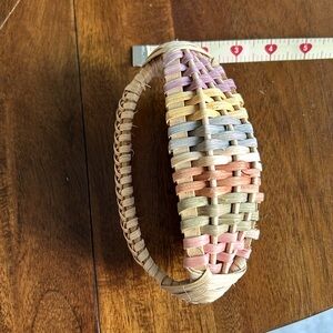 Great mini basket. Signed by artist. Gods eye.